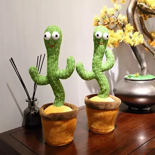 DANCING CACTUS – Čarobni pojoči in plesoči kaktus z LED-light™ osvetlitvijo slider