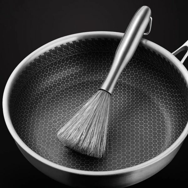 PotScrub – Ščetka za posodo iz nerjavečega jekla slider