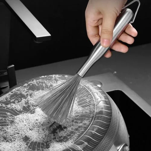 PotScrub – Ščetka za posodo iz nerjavečega jekla slider