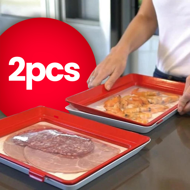 Clever Tray Food Preservation Tray 2pcs SweetBuy clever-tray-food-preservation-tray-2pcs-sweetbuy