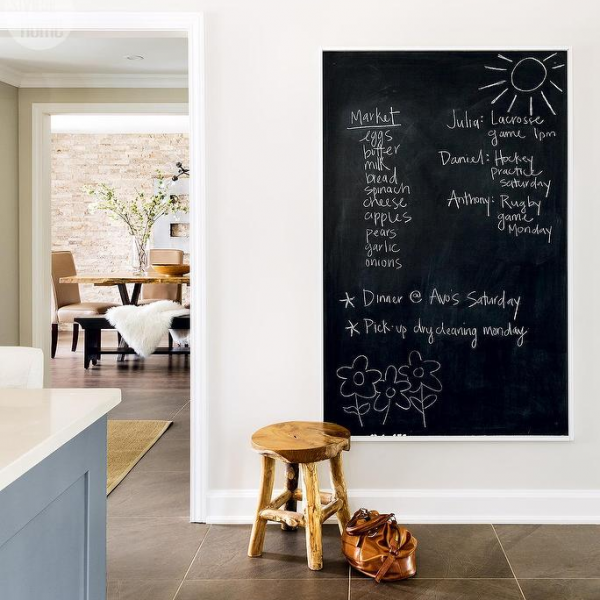 Chalkboard sticker – Črna stenska nalepka piši-briši slider
