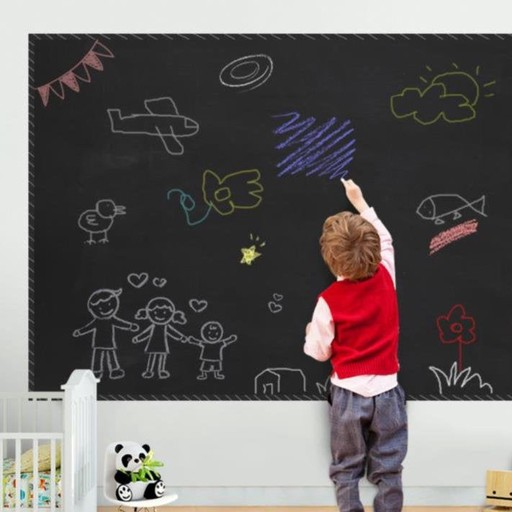 Chalkboard sticker – Črna stenska nalepka piši-briši slider