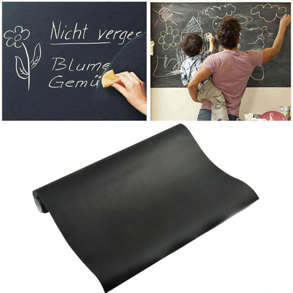 Chalkboard sticker – Črna stenska nalepka piši-briši slider