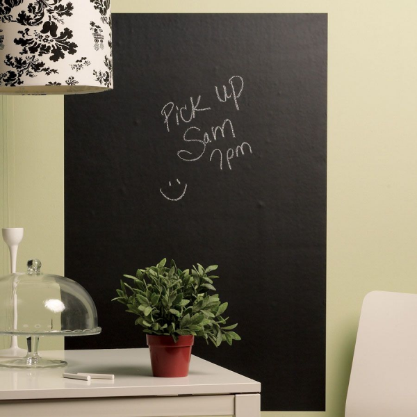 Chalkboard sticker – Črna stenska nalepka piši-briši slider