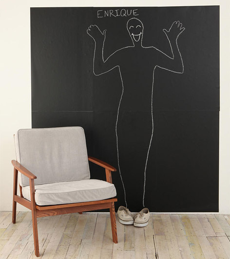 Chalkboard sticker – Črna stenska nalepka piši-briši slider