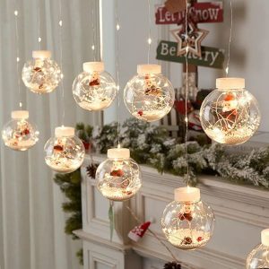 SANTA BALL – Svetleče božične kroglice (3 m) 03