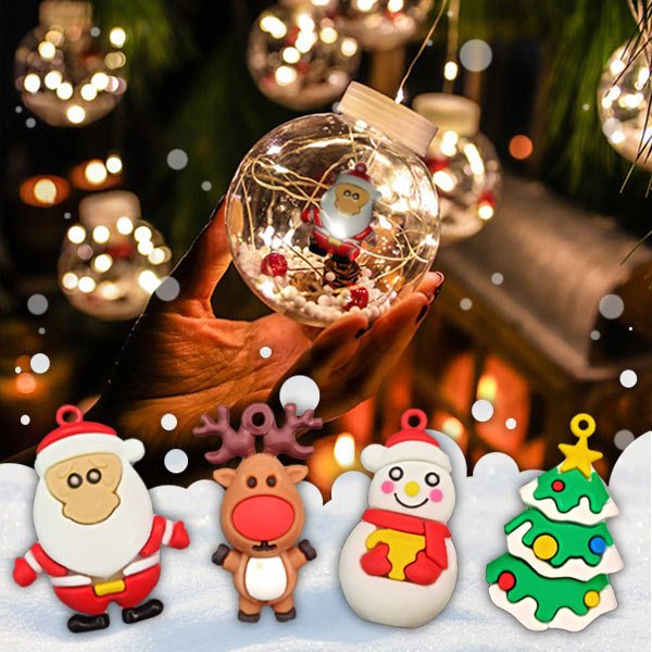 SANTA BALL – Svetleče božične kroglice (3 m)