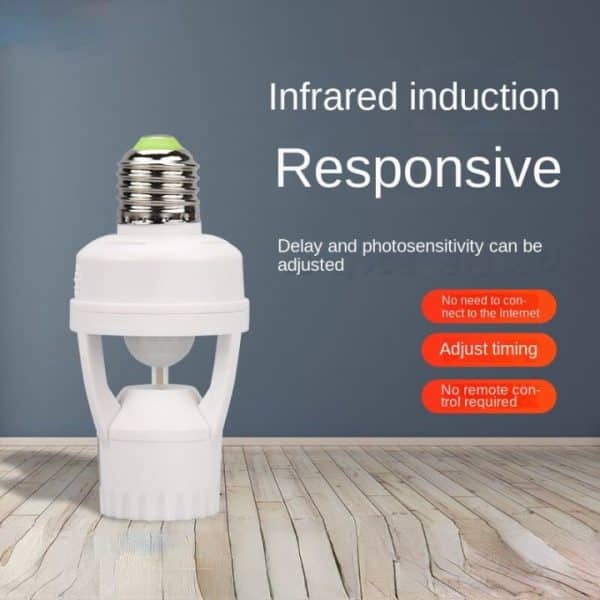 Držalo za žarnico s senzorjem gibanja slider