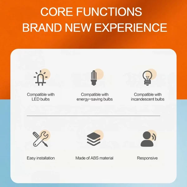 Držalo za žarnico s senzorjem gibanja slider